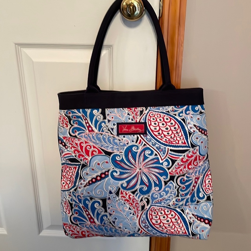 Red, white and blue Vera Bradley large shoulder bag